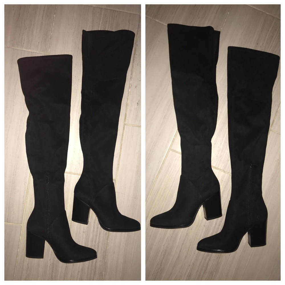 Steve Madden Black OTK Boots